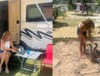 Ünlü oyuncu Esra Akkaya karavan tatilinden kareler paylaştı