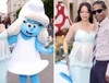 Rihanna, 'Şirinler'in tanıtımında büyüyen karnıyla görüntülendi