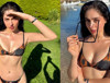 Cemre Baysel leopar desenli bikinisiyle poz verdi