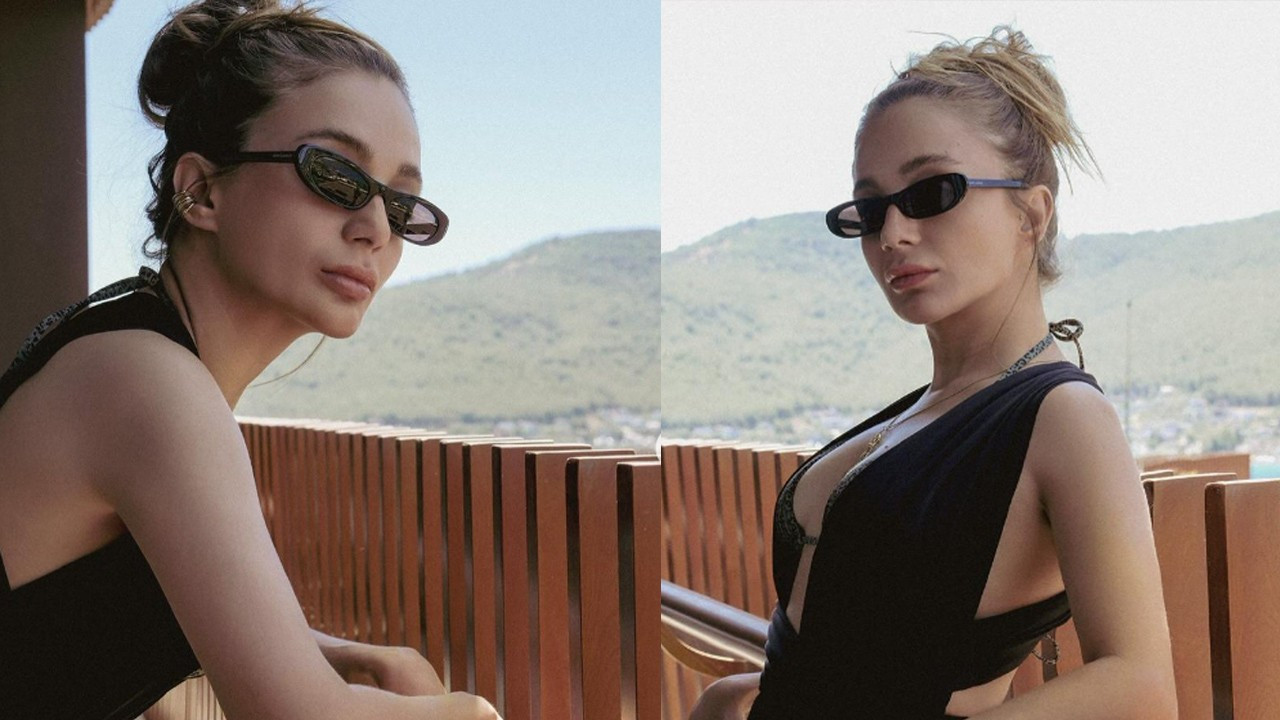 Damla Sönmez'den tatil pozları