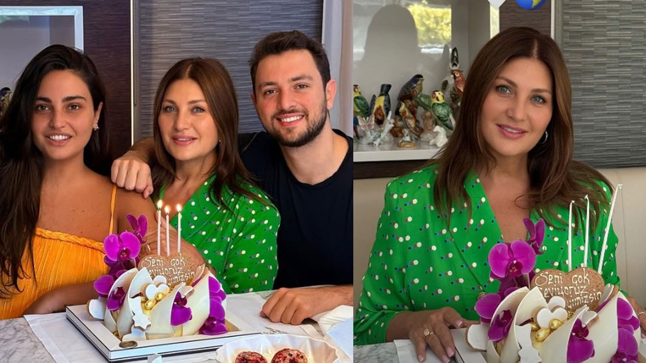 Sibel Can, 55. yaş gününü ailesiyle birlikte kutladı