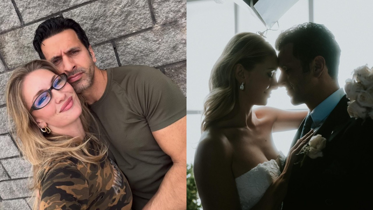 Yasemin Kay Allen ve Erdal Kaya'dan evliliklerinin ardından mutluluk pozları