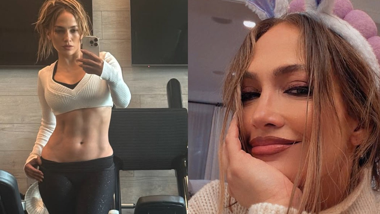 Jennifer Lopez karın kaslarını sergiledi