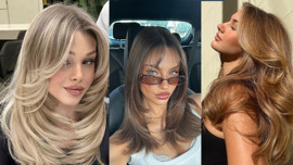 En trend 5 kelebek (buttferfly) kesim saç modeli