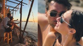 Birce Akalay ve Hakan Kurtaş'ın Fethiye pozları