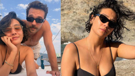 Aybüke Pusat ve Furkan Andıç'tan tatil pozları