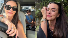 Oğlu okula başlayan Hande Soral gözyaşlarına boğuldu
