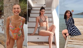 Ünlüler deniz sezonunu açtı! Plajdan kareler