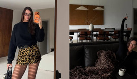 Yasemin Ergene'nin leopar stilleri: Yeni karelerine beğeni yağdı