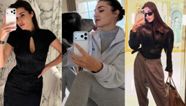 Hande Erçel'in ayna selfie'lerindeki kombinleri mercek altında