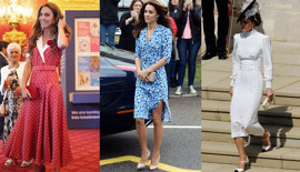 Zamansız bir stil mirası: Kate Middleton'ın puantiyeli elbiseleri