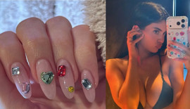 Kylie Jenner’ın başlattığı tırnaklarda “Bedazzling” akımı