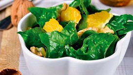 Portakallı ıspanak salatası