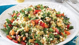 Patlıcanlı kuskus salatası