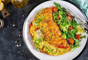 Sebzeli ve Yulaflı Omlet Tarifi