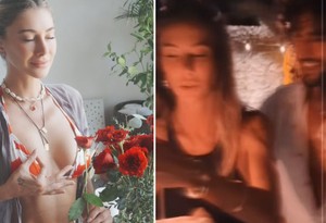 Şeyma Subaşı 35'inci yaşına sevgilisi ve kızıyla birlikte girdi