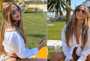 Jennifer Lopez konser öncesi plajda enerji depoladı