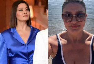 Nurgül Yeşilçay, Kasım ayında deniz keyfi yaptı