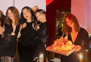 Afra Saraçoğlu doğum gününü yakın arkadaşlarıyla kutladı