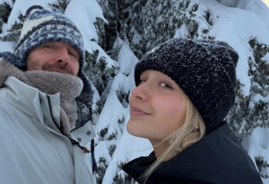 David Beckham, kızı Harper ile kayak tatilinde