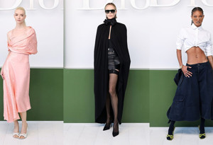 Dior 2026-27 Sonbahar/Kış defilesi ön sıra ünlü stilleri