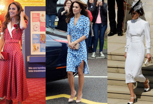Zamansız bir stil mirası: Kate Middleton'ın puantiyeli elbiseleri