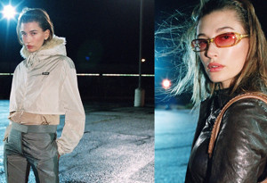 Miu Miu 2026 Sonbahar/Kış Hailey Bieber ve Xiao Wen Ju