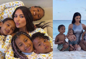 Kim Kardashian çocukları için 5 dadı tuttu
