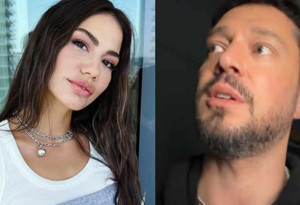 Murat Boz ile Demet Özdemir, sel sularından botla kurtarıldı