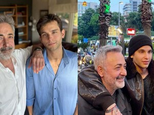 Can Aslantuğ babası Mehmet Aslantuğ'la yeni pozunu paylaştı!