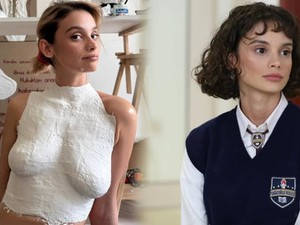 Alçıyla göğüslerinin kalıbını çıkartan Serra Pirinç, gündem oldu