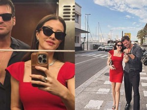 Kıvanç Tatlıtuğ ve eşi Başak Dizer, Barcelonaya gitti!