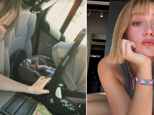 Gizem Karaca'dan doğum sonrası paylaşım: Arka koltuk prensesleri