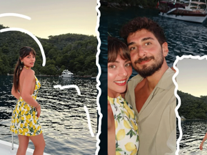 Sıla Türkoğlu tatilde sevgilisiyle romantik pozlarını paylaştı