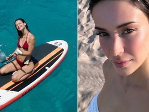 Devrim Özkan paddleboarding yaptığı anları paylaştı