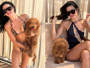 Nesrin Cavadzade'nin leopar bikinisi ve mayosu mercek altında!