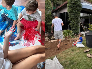 Yasemin Şefkatli'den ikiz oğullarıyla yeni kareler