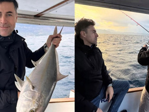 Kıvanç Tatlıtuğ ve Kıvanç Kasabalı, birlikte balık tuttu