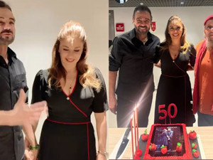 Kerem Alışık ve Evrim Alasya'dan 50. oyun kutlaması