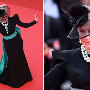 Helen Mirren,  400 karatlık kolyesiyle Cannes'da!