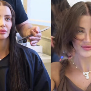 Özge Ulusoy 'bob kesim' trendine uydu