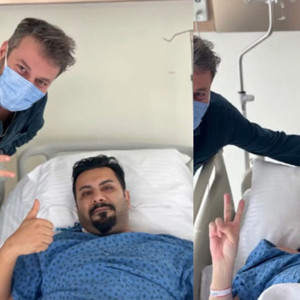 Karaciğer nakli olan Ufuk Özkan'dan ilk fotoğraf