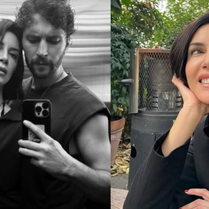 Ahu Yağtu ve Bora Cengiz'den romantik poz