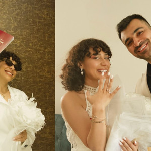 Oyuncu çift Tuğba Yılmaz ve Alperen Sazlı evlendi