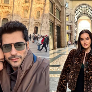 Burak Özçivit ve Fahriye Evcen'in romantik Milano kaçamağı