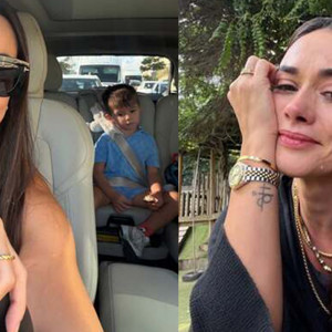 Oğlu okula başlayan Hande Soral gözyaşlarına boğuldu