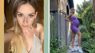 Sekiz aylık hamile olan Sinem Kobal'dan yeni poz