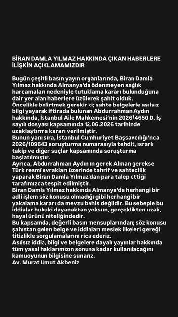 Biran Damla Yılmaz'dan hakkında çıkan iddialara yanıt - Resim : 2