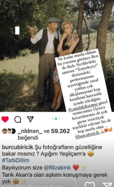 Yeşilçam’ın usta oyuncusu Filiz Akın'dan Burcu Biricik'e övgü dolu sözler - Resim : 1