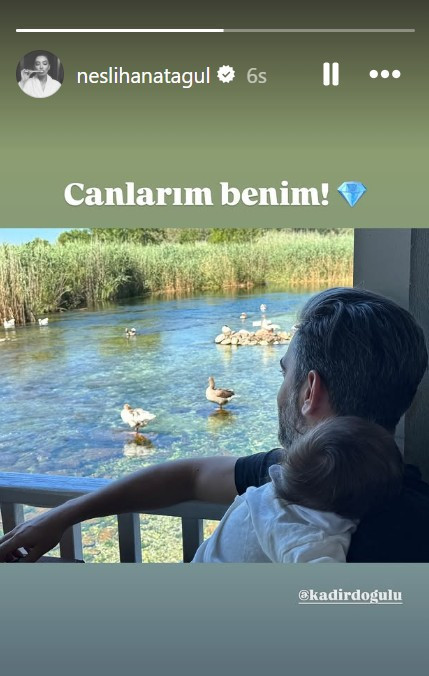 Neslihan Atagül 5 aylık oğlu Aziz'i paylaştı: "Canlarım benim" - Resim : 1